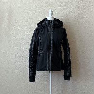 Athleta Women’s Recco Advanced Technology Zip Hoodie Jacket Black, size S